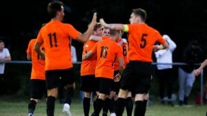 Cropped The Wokingham Emmbrook first goal at Lowther Road celebrated.jpg