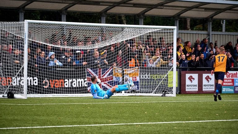 Dan Roberts scores for Slough Town