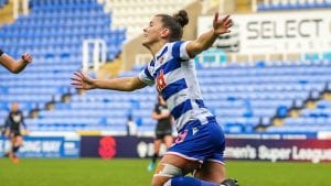Brooke Chaplen celebrates