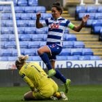 Lioness legend Fara Williams evades the goalkeeper for Reading FC Women. Photo: Neil Graham / ngsportsphotography.com