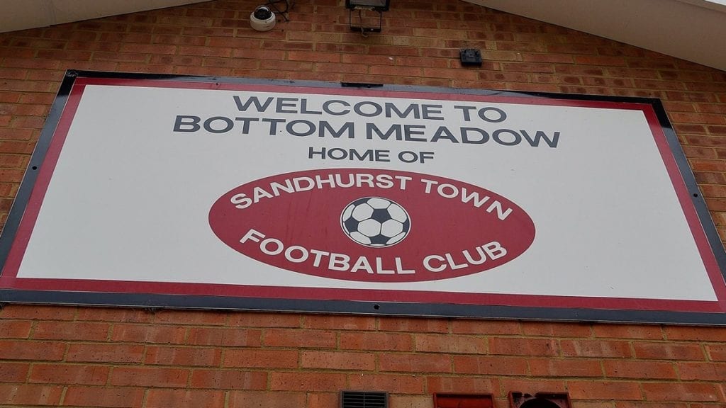 Bottom Meadow the home of Sandhurst Town FC
