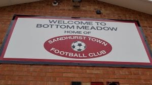 Bottom Meadow the home of Sandhurst Town FC