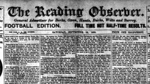 A screen grab of the Reading Observer masthead.