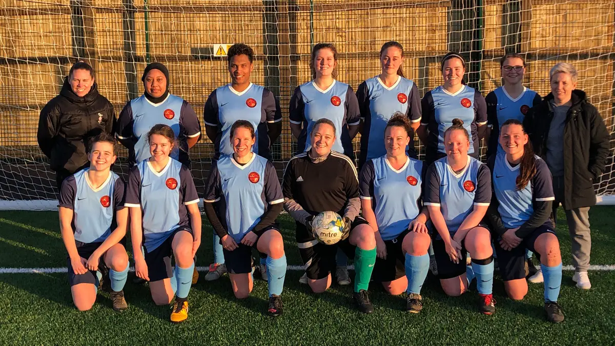 Wokingham & Emmbrook Ladies. Photo supplied by W&EFC.
