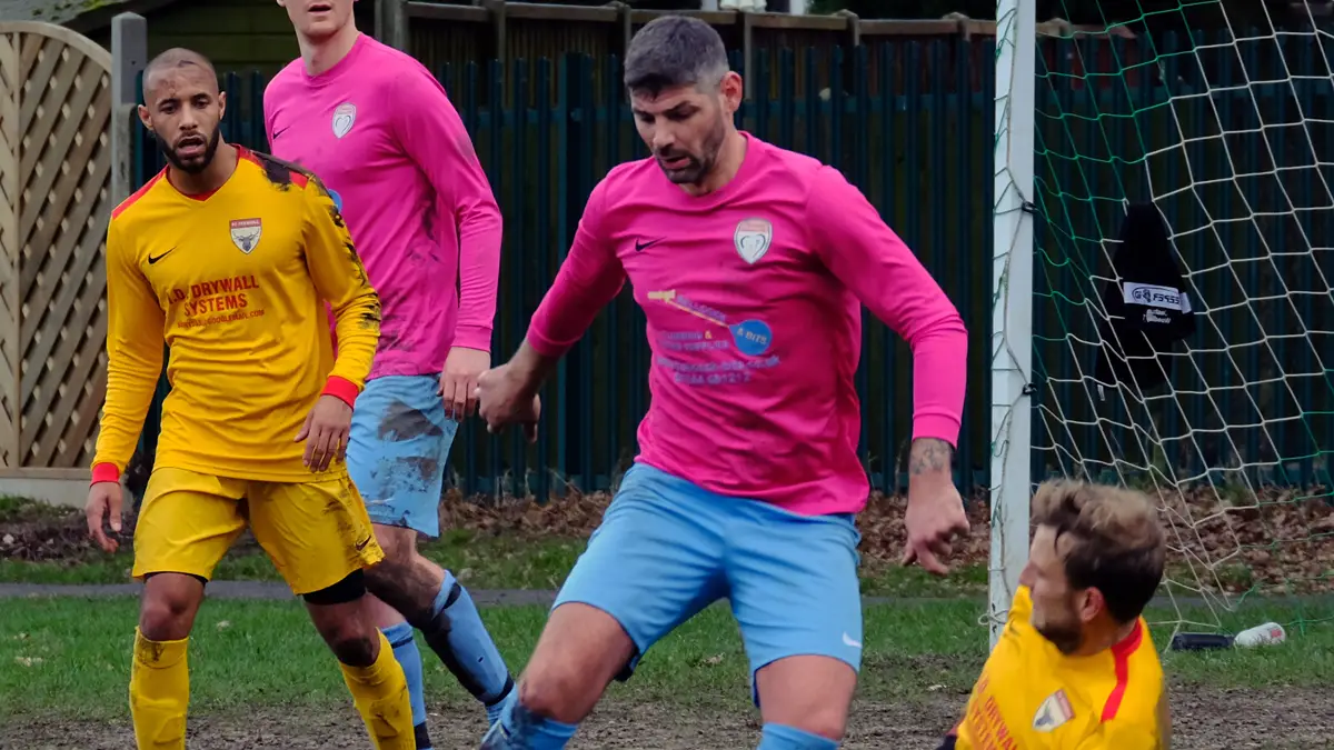 FC Fernhill vs Loveman United in the Bracknell Sunday League. Photo: Andrew Batt.