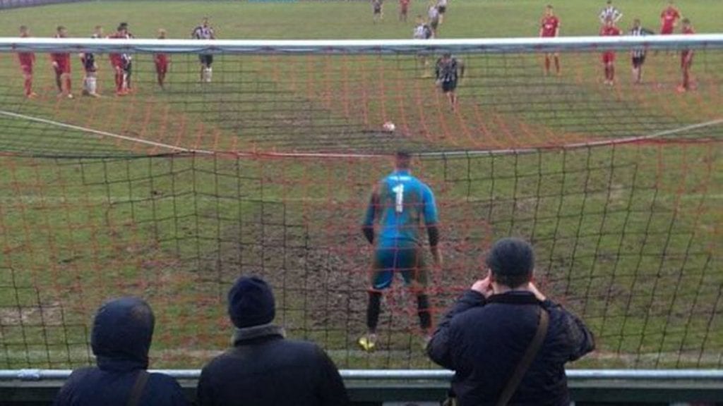Dave Tarpeys penalty at Treyew Road