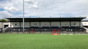 Main stand at Larges Lane