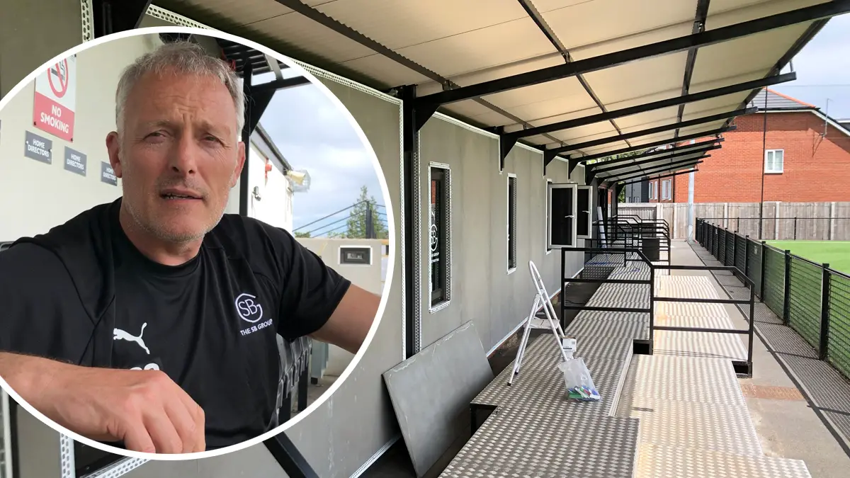 Steve Shortland at Larges Lane. Photo: Football in Berkshire.