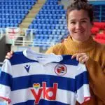 Emma Mitchell signs for Reading FC Women. Photo supplied by the club.