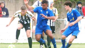 Action from Reading City vs Lydney Town