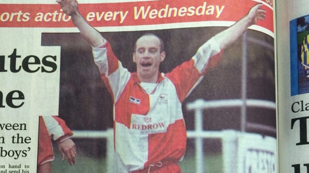 Bracknell Town striker John Smith on the back pages of the Wokingham Times