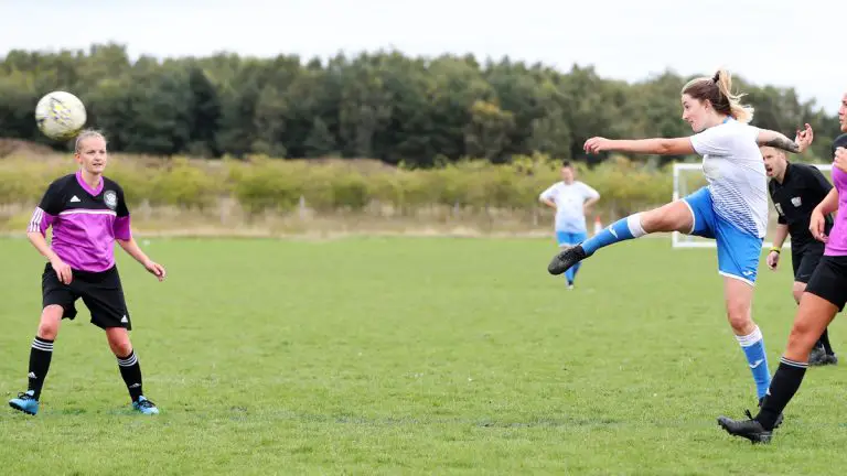 Chantelle Lawrence scores for Eversley & California Ladies earlier on in the season. Photo: Richard Milam