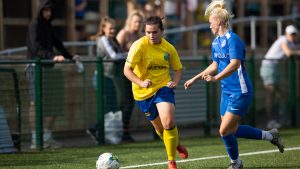 Sarah Davern on the wing