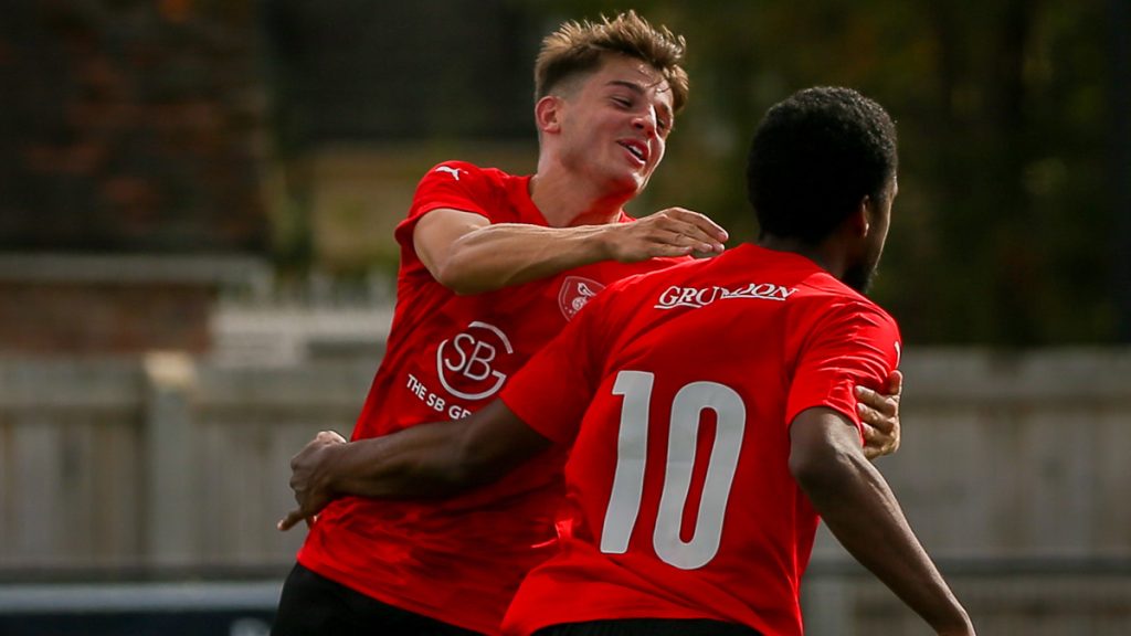 Seb Bowerman celebrates