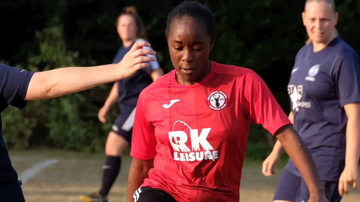 Wraysbury Village Ladies in action. Photo: Andrew Batt.