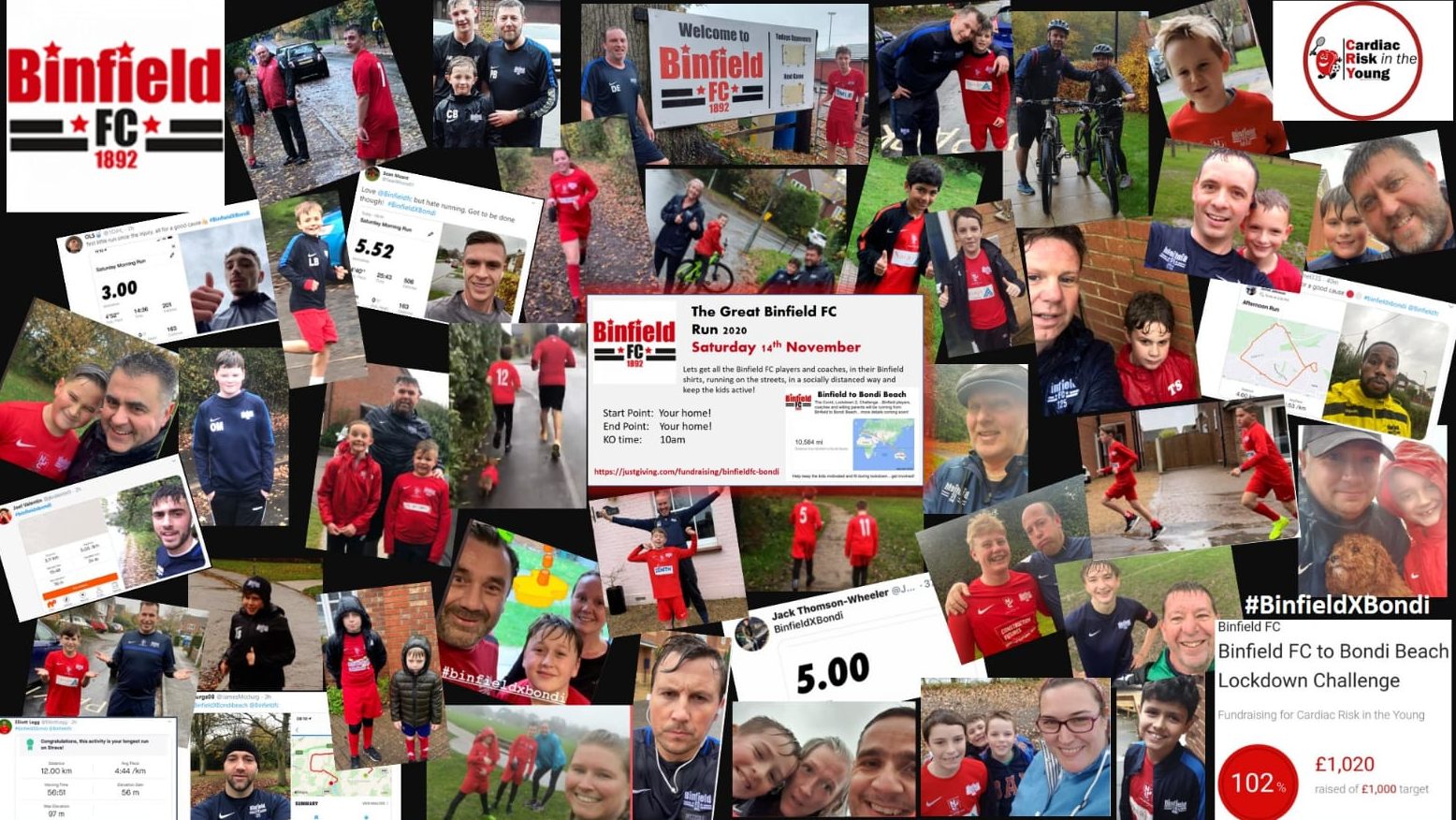 Collage of Binfield FC to Bondi
