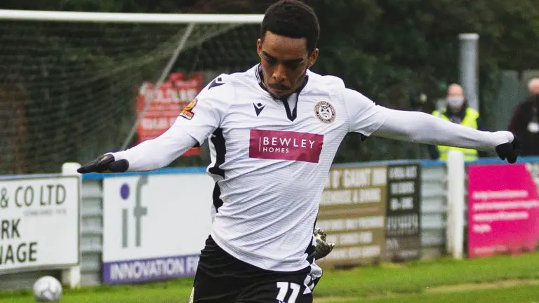 Hungerford Town's Craig Fasanmade.