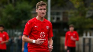 Midfielder Michael Atkinson. Photo: Neil Graham / ngsportsphotography.com