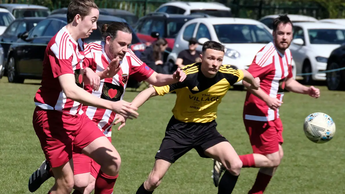 Action from Pundit FC vs AFC Winkfield Reserves. Photo: Andrew Batt.