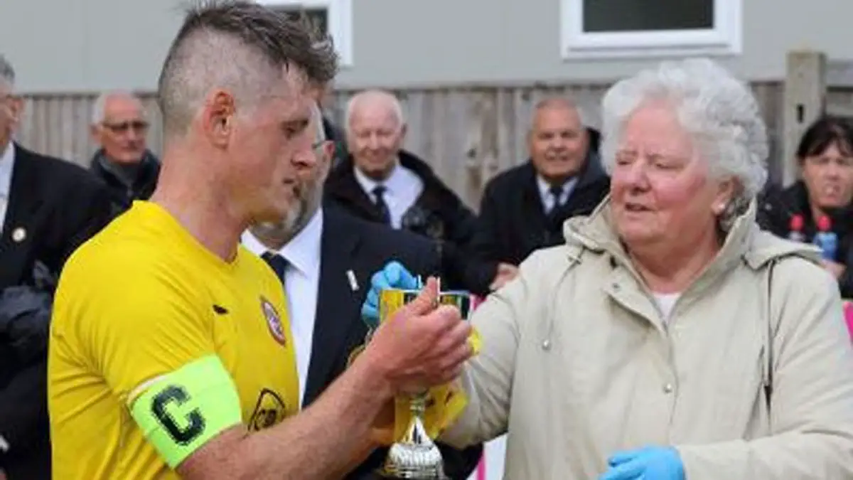 Max Herbert recieves the Fripp-Smith Trophy. Photo: Supplied by the CCL.