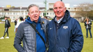 Binfield secretary Rob Challis and chairman Bob Bacon. Photo: Neil Graham / ngsportsphotography.com