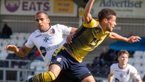 Kane Ferdinand playing for Woking. Photo: George Tewkesbury.