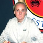 Chloe Peplow signs for Reading FC Women. Photo by Reading FC.