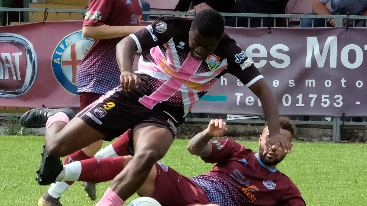 Windsor striker Excellence Muhemba. Photo: Andrew Batt.