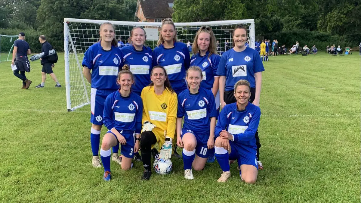 Burghfield Ladies debut the team at the annual Burghfield tournament. Photo: Tim Spray.