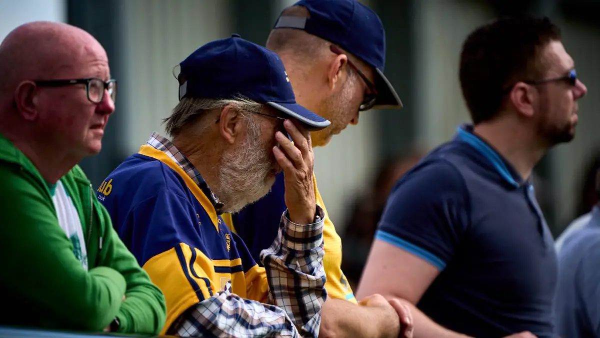 A Slough Town fan sums up feelings during the FA Cup defeat to Whitehawk. Philip J.A Benton/philipbenton.com