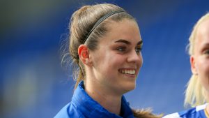 Reading striker, Emma Harries. Photo taken by Neil Graham