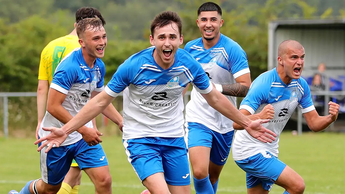 Jack Kittlesen celebrates the winner for Everlsey & California. Photo: Richard Milam.