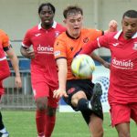 Wokingham & Emmbrook's Ellis Day against Wembley. Photo: Andrew Batt / contentello.smugmug.com