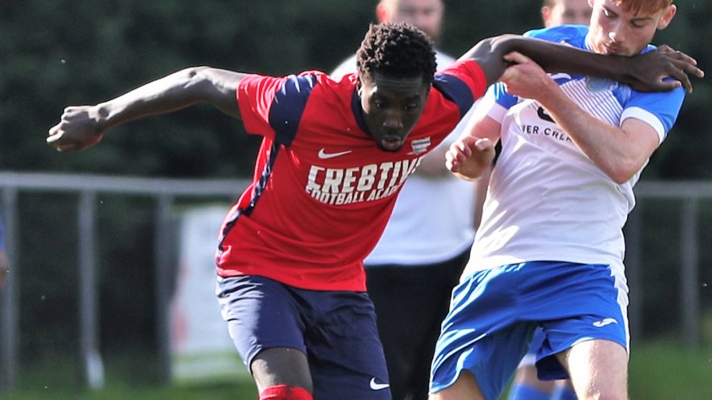 Langley's Kush Lewis-Thomas in action. Photo: Richard Milam.