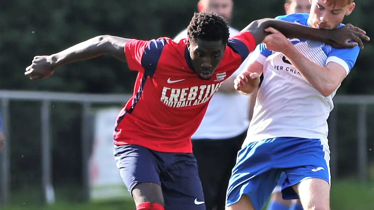 Langley's Kush Lewis-Thomas in action. Photo: Richard Milam.