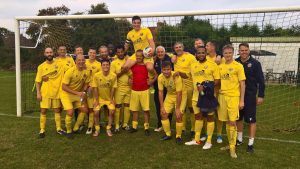 Mortimer FC say goodbye to James Swanborough. Photo supplied by Mortimer FC.