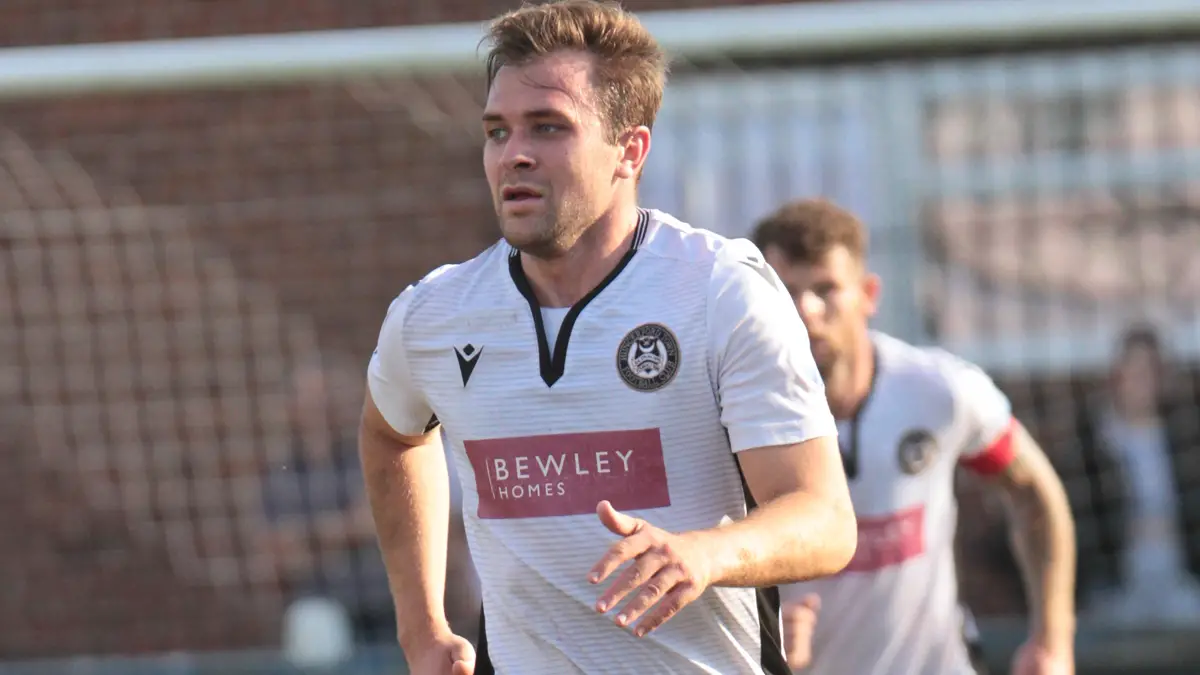Hungerford Town striker Ryan Seager. Photo: Jeff Youd.