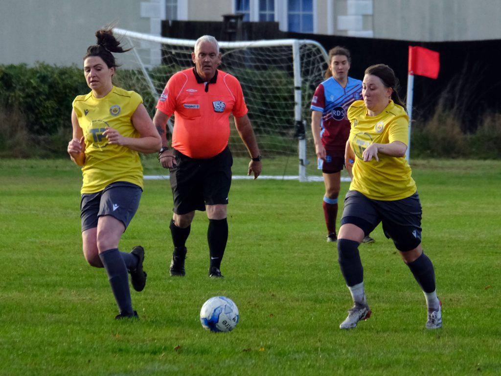 Beth Millican of Mortimer Ladies v Badshot Lea Ladies Photo: Andrew Batt.