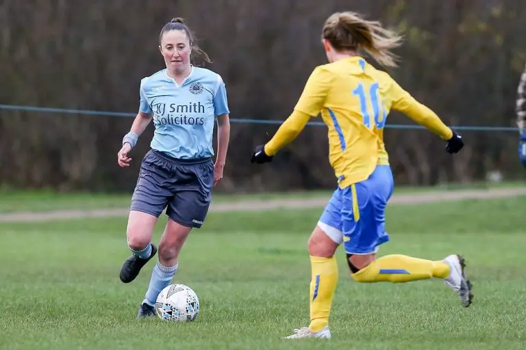 Mollie Haines of Woodley United in action. Photo: NG Sports Photography