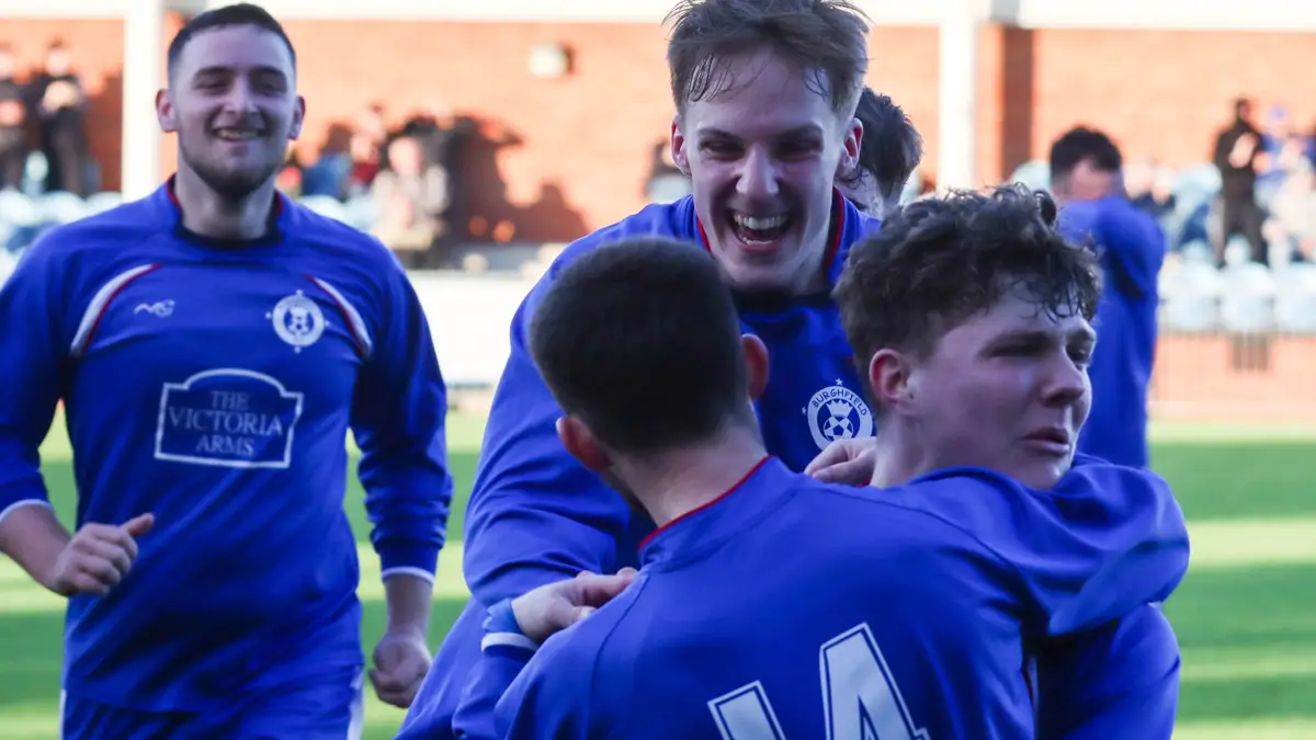Celebrations begin for Burghfield. Photo: Craig Adams.