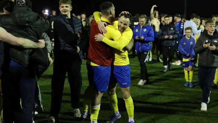 Sean McCormack in the celebrations. Photo: Neil Graham