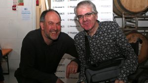 Andrew Batt with Steve Kay. Photo: Neil Graham