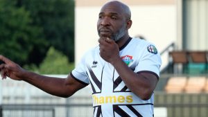 Barry Hayles back in action for Windsor. Photo: Andrew Batt.