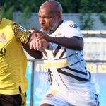 Barry Hayles back in action for Windsor. Photo: Andrew Batt.