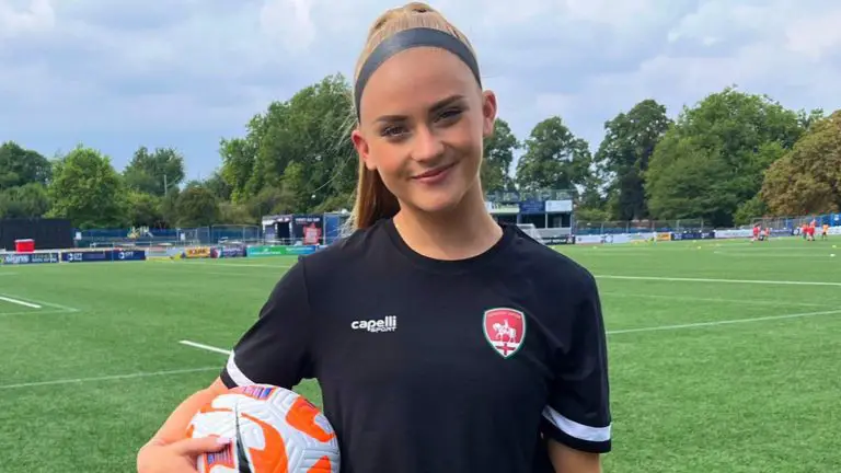 Evie Gane signs for Coventry United. Photo: Conor West.