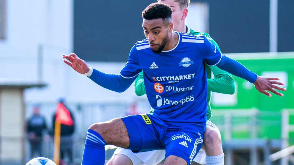 Luqman Kassim playing for JaPs in Finland. Photo: Kristiina Mattila