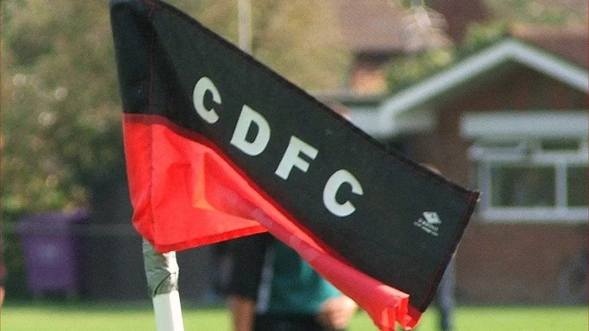 A corner flag at Cookham Dean.