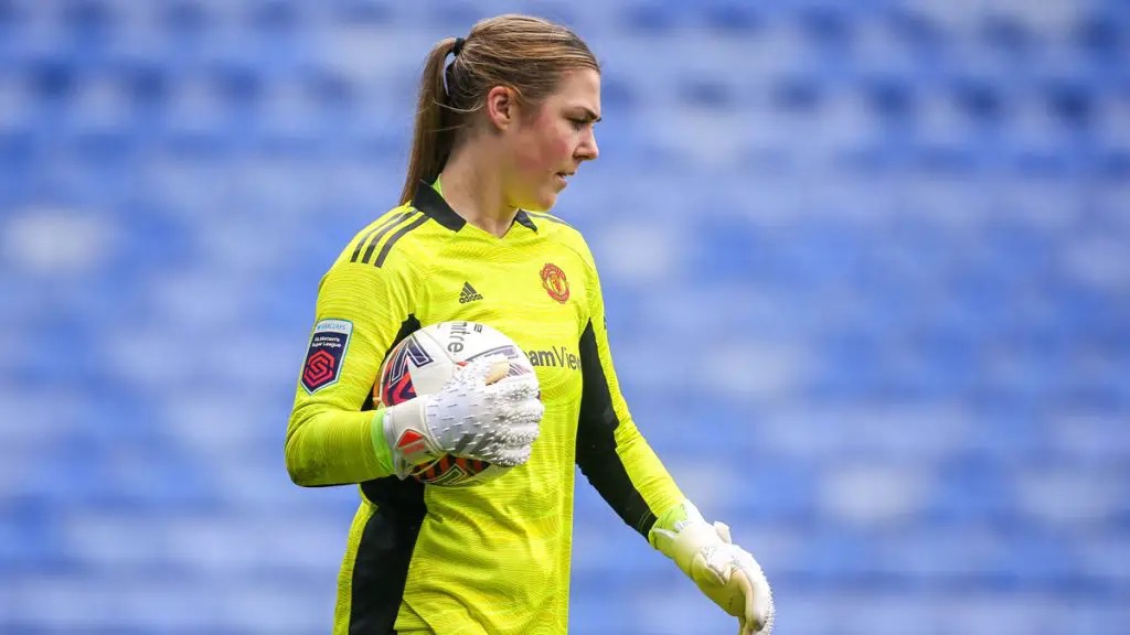 Manchester United Women goalkeeper Mary Earps. Photo: Neil Graham.