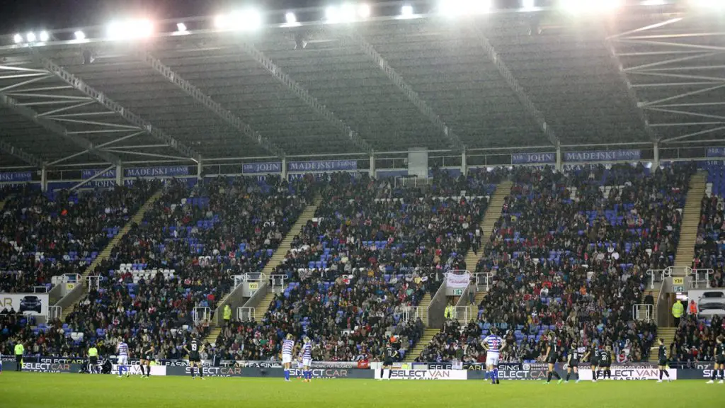 A record crowd at the Select Car Leasing for Reading Women vs Arsenal. Photo: Neil Graham.