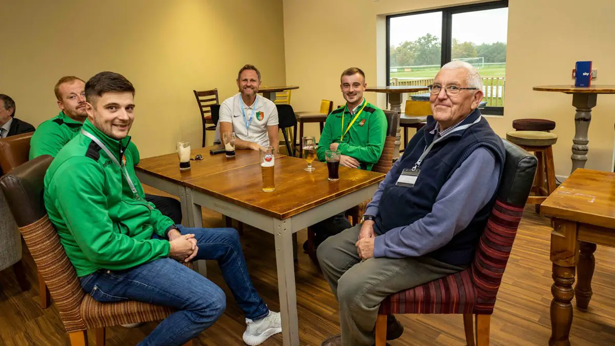 Inside the Yateley United clubhouse. Photo supplied by club.